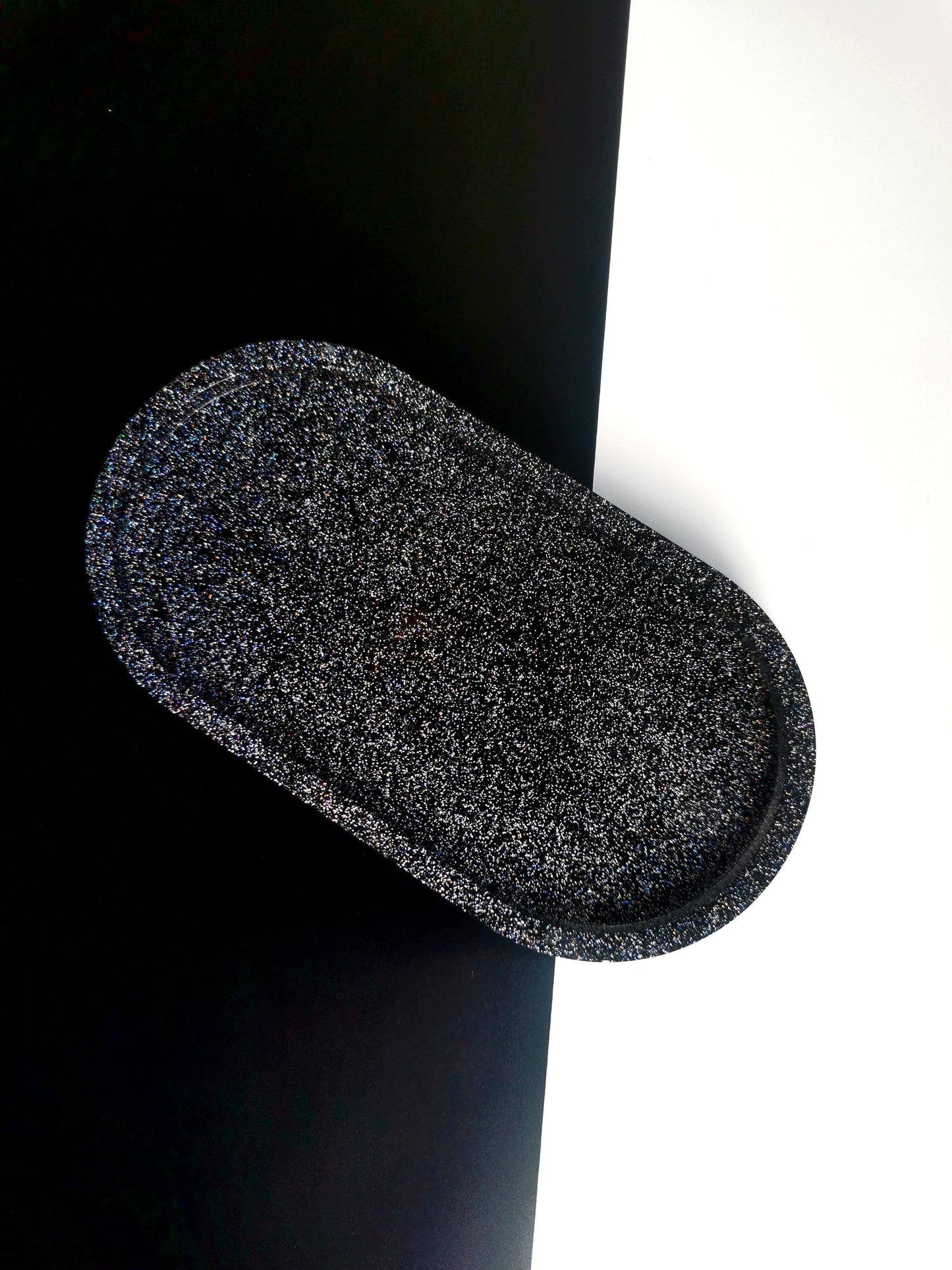 Black glitter soap dish - WulfhedMtl